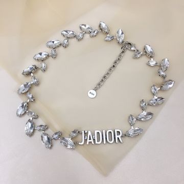 Replica Christian Dior Silver J'ADIOR Charm Luxury Marquise Diamonds Females White Cyrstal Necklace Online