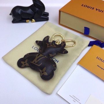 Replica Louis Vuitton Lovely Calf Shape Charm Monogram Canvas Look Metal Signature Clasp Bag Charm/Keychain For Sale