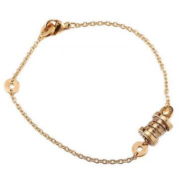 Bvlgari B.zero1 Spiral Charm Gold Color 2018 Newest Design Chain Bracelet For Women US Sale BR853667