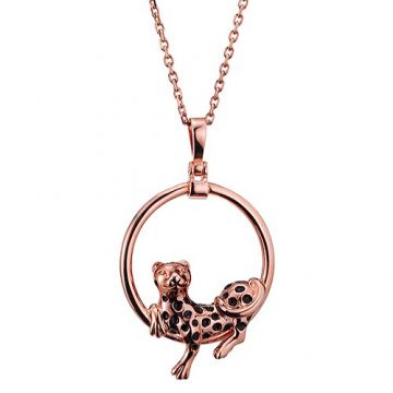 Dupe Panthere De Cartier Rose Gold-plated Leopard Charm Chain Necklace Women Fashion Style Sale UK 